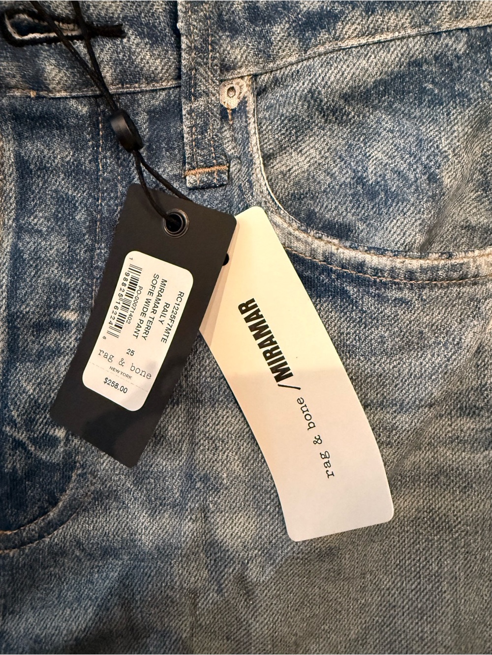 rag & bone Women's Light Blue Flare Jeans - Picture 2 of 7